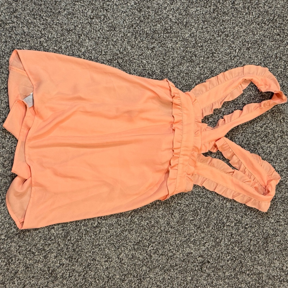 J. Crew Peach Ruffle-Back Camisole - Picture 6 of 6